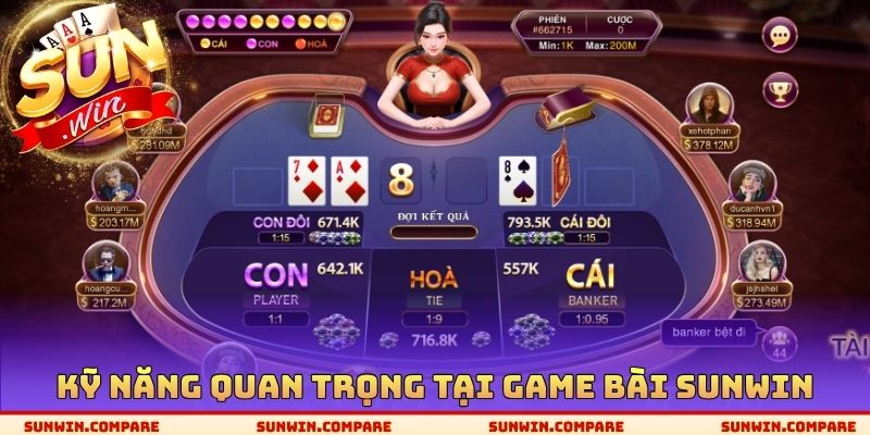 Game Bài SUNWIN - Bộ Môn Trải Nghiệm Cá Cược Tốt Nhất 3 Kỹ năng quan trọng tại Game bài SUNWIN